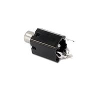 AKOOSY 10 Pcs 6.35mm Threaded Guitar Endpin Jack Socket Set Square 1/4 Inch Mono and Stereo Bass Guitar Input Output Cylinder Jack Plug