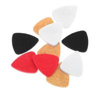 AKOOSY 10 Pcs Assorted Colored Felt Guitar Picks Plectrums for Ukulele Acoustic Electric Bass Instrument Accessories Random Color