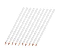 AKOOSY 10 Pcs White Grease Pencils for Glass and Ceramic Marking Wood Material Sketching Crayons for Tailors Sewing Craft Students Multisurface Fabric Chalk and Drawing Tools