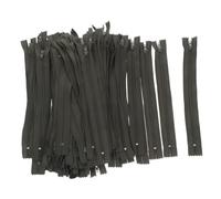 AKOOSY 100 Pcs Closed Nylon Coil Zippers Strong Invisible Design for Sewing Bags Garments DIY Crafts Tailor Use Military Green