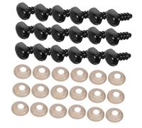 AKOOSY 100 Sets Plush Accessories Crochet Plush Figure Nose Amigurumi Nose Accessories Crochet Animal for Sewing Plastic Black