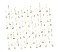 AKOOSY 1000pcs Christmas Round Ornament Caps Christmas Ball Hangers Porcelain Ornament Caps Top Hanging Holiday Decor Holiday Golden