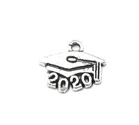 AKOOSY 100pcs Alloy Doctoral Cap Charms Pendant for Bracelet Earrings DIY Jewelry Making Accessories Alloy Pendants for Unique Crafting