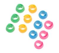 AKOOSY 100pcs Assorted Color Silicone Bobbin Thread Holders Bobbin Clips Sewing Organizer for Preventing Thread Unwinding and Knotting in Sewing Supplies