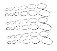 AKOOSY 100pcs Cassette Recorder Rubber Drive Belts Flat Mixed for Turntable Dvd Player Vcr Tape Machine Replacement Repair Maintenance