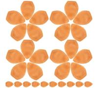 AKOOSY 100pcs Christmas Deer Antler Hair Clips Mini Fairy Ears DIY Double-Sided Plush Brown Headdress Accessories for Clothing and Party Decoration