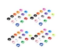 AKOOSY 100PCS Colored Metal Grommet Eyelets Kit for Clothes Bags Canvas DIY Crafts Mixed Color Eyelet Button Set for Home Office Use