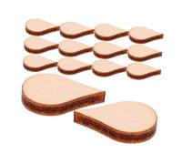 AKOOSY 100pcs Natural Water Drop Shape Wooden DIY Chip Eco Friendly Handmade Craft Decorations for Scrapbooking Embellishments and Art Projects