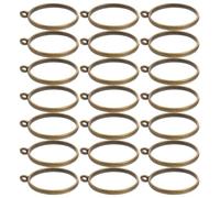 AKOOSY 100pcs round Hollow Frame Pendants for Resin Jewelry Making, Alloy Open Bezel Charms with Precision Shape, Versatile Craft Base for DIY Earrings and Necklaces