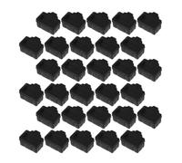 AKOOSY 100pcs Silicone Ethernet Port Protector Dust Cover Caps for Rj45 Network Interface, Black Computer and Router Port Dust Plugs, Guards against Wear and Moisture, Maintains Device