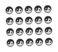 AKOOSY 100Pcs Tai Chi Yin Loose Spacer Beads for DIY Jewelry Making Elegant Charms for Necklaces Bracelets and Crafts Durable Material with Fine Workmanship