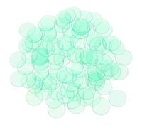 AKOOSY 100pcs Translucent 19mm Green Bingo Markers Abs round Counting Chips