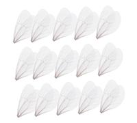 AKOOSY 100pcs White Dragonfly Wings Charms for Necklace Making DIY Earring Pendant Craft Supplies Lightweight Fashion Jewelry Accessories for Home Decor