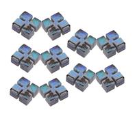 AKOOSY 10pcs Abalone Binding Inlay Dots for Guitar Mandolin Shell Material Lightweight Easy to Store for Guitar Manufacturers Players Fingerboard Decoration