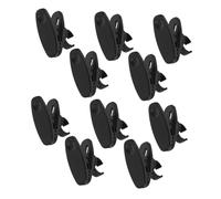 AKOOSY 10pcs Black Microphone Clip Rotatable Mic Holder for Stand and Lightweight for Recording Podcasting and Stage Performance