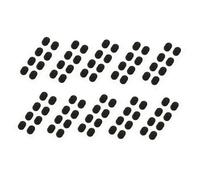 AKOOSY 10pcs Black Sponge Eyeglass Nose Pads Replacement | Self Adhesive Layered Cushions, 1.5mm Profile, for Eyeglasses and Plate Optical Frames