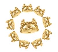 AKOOSY 10pcs Bracelet Spacer Beads Theme Number Beads Cute Z Shapes Dragon Charm for Bracelets for Making for Jewelry Making Key Large Golden