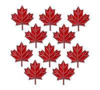 AKOOSY 10pcs Canadian Maple Leaf Lapel Pins Durable Alloy Enamel Brooches with Secure Clasp for Canada Day Celebrations Patriotic Accessories Hats Jackets Clothes