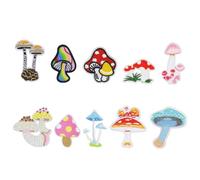 AKOOSY 10Pcs Cartoon Embroidered Hat Patches Decorative Coat Appliques for Clothing Repair and Embellishment Lightweight Assorted Style for Bags Shoes Hats DIY Craft Accessories