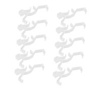 AKOOSY 10pcs Clear Plastic Blind Valance Clips Fit Valance Clamps for Window Blinds Retainer Holder with Firm Grip and Enhanced Stability for Levolor Bali and More