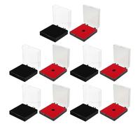 AKOOSY 10Pcs Coin Display Boxes with Lids, Velvet Medal Presentation Cases for Runners and Business Awards, Collector’S Coin Protectors with EVA Butterfly Cushion, Suitable for Sports