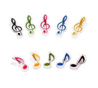 AKOOSY 10pcs Colorful Plastic Music Case Piano Holder for Pianists Grip Clips for Music Notes and Scores Gift