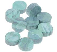 AKOOSY 10pcs Dark Green Abalone Shell Fingerboard Dots Inlay Material for Mandolin Banjo Ukulele Guitar Round Shape Decorative Markers