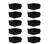 AKOOSY 10pcs Gaming Peg Board Storage Container with Hooks for Workbench