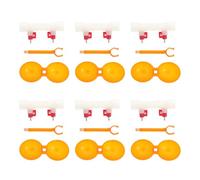 AKOOSY 10pcs Hanging Double Cup Chicken Drinker with 360° Automatic Water Supply, Easy to Clean Abs Poultry Waterer Cups for Chickens and Ducks, Farm Supplies