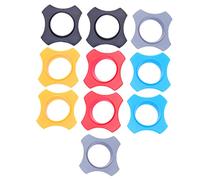 AKOOSY 10pcs Microphone Anti Roll Ring and Anti Drop Rubber Protection Rings for Wireless Handheld Microphones Shock Absorbing Suitable for Office Training Mixed Orange Navy Black Gray