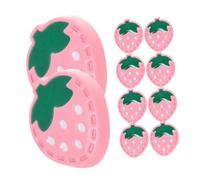 AKOOSY 10pcs Resin Strawberry Snap Buttons for Sewing Childrens Clothing Safe Plastic Embellishments with Bright Colors Easy to Attach and Sew Cardigans DIY Craft Accessories