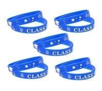 AKOOSY 10pcs Reusable Silicone Graduation Wristbands for Class of Interactive Party Accessory for Students Fit for Boys for Graduation Celebrations