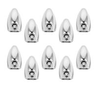 AKOOSY 10pcs Snare Drum Lugs Triangle Drum Ear Claw Hooks Replacement Hardware for Kit Accessories Instrument Parts