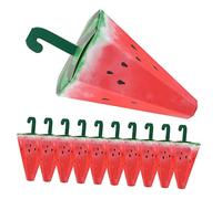 AKOOSY 10pcs Umbrella Shaped Candy Boxes Small Treat Boxes for Summer Parties and Weddings Decorative Favor Containers with Secure Closure for Candy Cookies and Small