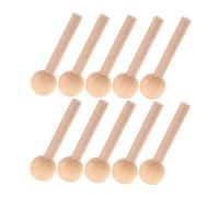 AKOOSY 10pcs Unfinished Wooden Pegs for Pegboard Hooks Beech Wood Round Sticks Durable DIY Accessories for Hanging and Partition Projects