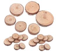 AKOOSY 120Pcs Pine Wood Slices Circular Unfinished Wooden Discs for DIY Crafts Painting Thick Smooth Surface Pinewood Circles for Creative Art Projects