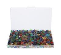 AKOOSY 1273pcs Triangle Glass Mosaic Tiles Geometric Mosaic Tiles Mixed Pieces Artistic Modern Easy DIY Installation Handmade Craft for Embellishing in Living Room Decoration Random Color