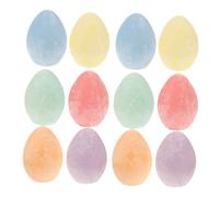 AKOOSY 12pcs Colored Sidewalk Chalk Set for Jumbo Egg-shaped Chalks in Vibrant Colors Safe Non-toxic Drawing for Outdoor Street Art Party Favors and Creative Play Driveways