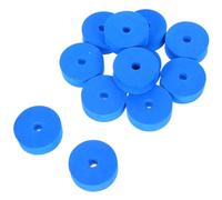 AKOOSY 12pcs Cymbal Felt Washers Lake Blue Double Layer Felt Pads for Snare and Tom Drums Designed for Cymbal Holder Pads and Drum Practice