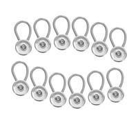AKOOSY 12pcs Flexible Alloy Button Extenders for Jeans and Shirts No-sew Waistband Extender for Pregnant Women for Comfortable Fit Compact and Design
