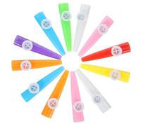 AKOOSY 12pcs Kids Kazoo Musical Instrument Toy Set, Colorful Orff Percussion Kazoo for Children’s Music Play and Early Learning, Random Color Distribution