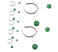 AKOOSY 12pcs Martian Antenna Headbands with Glitter Balls Lightweight Soft Foam Alien Head Boppers for Halloween Christmas Party Accessories Space Themed Costume Hair Hoops Comfortable