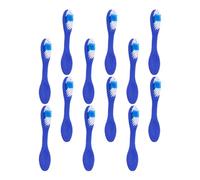 AKOOSY 12pcs Portable Soft Bristle Toothbrushes Compact Short Handles for Prison Security and Travel Use