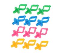 AKOOSY 12Pcs Silicone Bobbin Holder Clamps Thread Organizer for Sewing Machine Bobbin Clips Fixing Wrapped Clamps for Embroidery Quilting DIY Sewing Supplies Compatible with Brother