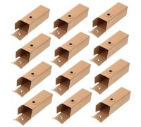 AKOOSY 12pcs Small Cosmetics Packing Boxes Kraft Paper Lipstick and Perfume Packaging Organizer for Travel Compact Storage with Smooth Edges Durable Design