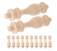 AKOOSY 12pcs Unfinished Wood Baluster Spindles 7.5x1.8cm Solid Wood Staircase Spindles for Indoor Stair Railings and Furniture Repair Crafting