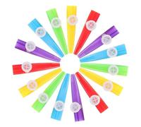 AKOOSY 15pcs Colorful Plastic Kazoos Lightweight Beginner Kazoo Instruments for Adults and Portable Musical for Classroom Practice and Outdoor Performance