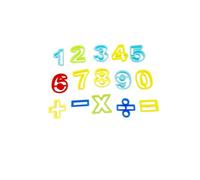 AKOOSY 15pcs DIY Number Mathematical Symbol Plasticine Mould Set with Extruder Tools for Educational Crafting and Pretend Play at Home Or Outdoors