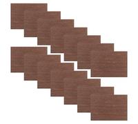 AKOOSY 15pcs Thin Black Oak Wood Grain Dollhouse Flooring Sheets A5 Architecture Model DIY Diorama Planks for Sand Table Crafting and Miniature Building Supplies