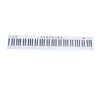 AKOOSY 1Pc Key Piano Keyboard Comparison Chart Finger Simulation Practice Guide for Beginners Printing Piano Note Stickers Teaching Aid for